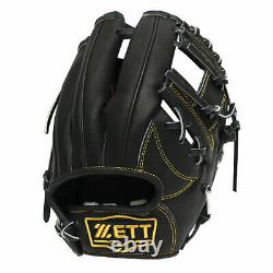 ZETT Pro Japan Steerhide 11.5 inch Infielder Glove Black
