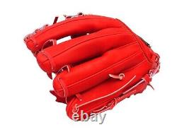 ZETT Pro Japan Steerhide 11.5 inch Infielder Glove Red