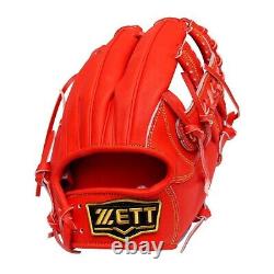 ZETT Pro Japan Steerhide 11.75 inch Infielder Glove Red