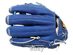 ZETT Pro Japan Steerhide 11.75 inch Infielder Glove Royal