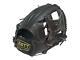 Zett Pro Model 11.25 Inch Black Baseball Infielder Glove