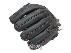 ZETT Pro Model 11.25 inch Black Baseball Infielder Glove