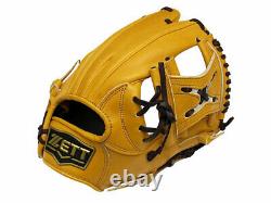 ZETT Pro Model 11.25 inch Tan Baseball Infielder Glove