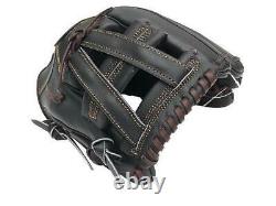 ZETT Pro Model 11.5 inch Black Baseball Softball Infielder Glove