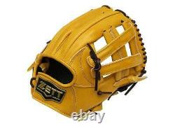 ZETT Pro Model 11.5 inch Tan Baseball Softball Infielder Glove