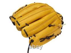 ZETT Pro Model 11.5 inch Tan Baseball Softball Infielder Glove