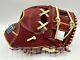 Zett Pro Model 11.75 Infield Baseball Glove Crimson Gold H-web Rht Npb Japan