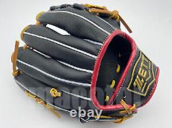 ZETT Pro Model 11.75 Infield Baseball / Softball Glove Black RHT Japan Nets