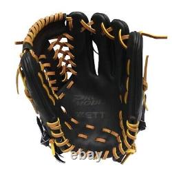 ZETT Pro Model 11.75 inch Black Baseball Infielder Glove