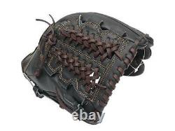 ZETT Pro Model 11.75 inch Black Baseball Softball Infielder Glove