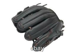 ZETT Pro Model 11.75 inch Black Baseball Softball Infielder Glove