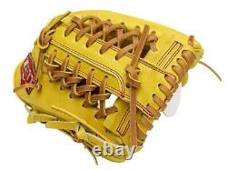 ZETT Pro Model 11.75 inch Yellow Baseball Infielder Glove
