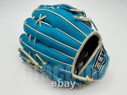 ZETT Pro Model 12 Infield Baseball Glove Macaron Blue RHT Wild Pocket Softball