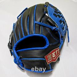 ZETT Pro Model 5004 Black Royal 12 Right-HandedThrower Infielder Baseball Glove