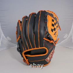 ZETT Pro Model 5004 BlackOrange 12 Right-HandedThrower Infielder Baseball Glove