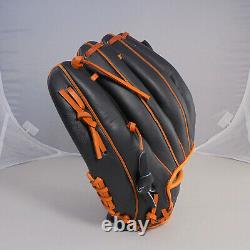 ZETT Pro Model 5004 BlackOrange 12 Right-HandedThrower Infielder Baseball Glove