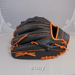 ZETT Pro Model 5004 BlackOrange 12 Right-HandedThrower Infielder Baseball Glove