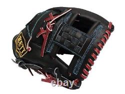 ZETT Pro Model Elite 11.75 inch Black Baseball Softball Infielder Glove