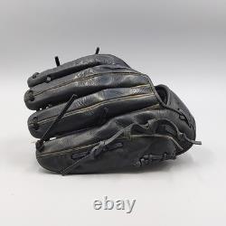 ZETT Pro Status Infield Glove Black Hard Baseball Right-Hand