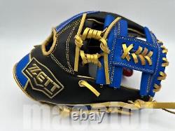 ZETT Special Pro Order 11.5 Infield Baseball Glove Blue Black Gold RHT Limited