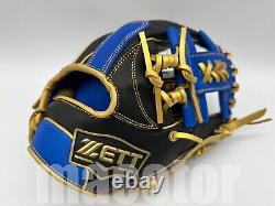 ZETT Special Pro Order 11.5 Infield Baseball Glove Blue Black Gold RHT Limited