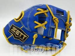 ZETT Special Pro Order 11.5 Infield Baseball Glove Blue Yellow RHT Limited