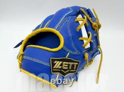 ZETT Special Pro Order 11.5 Infield Baseball Glove Blue Yellow RHT Limited
