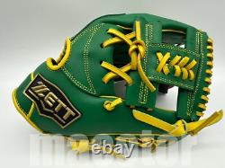 ZETT Special Pro Order 11.5 Infield Baseball Glove Green Yellow RHT Limited