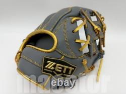 ZETT Special Pro Order 11.5 Infield Baseball Glove Grey Gold RHT Kenta Limited