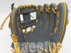 ZETT Special Pro Order 11.5 Infield Baseball Glove Grey Gold RHT Kenta Limited
