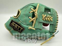 ZETT Special Pro Order 11.5 Infield Baseball Glove Mint Green Cream RHT NPB New