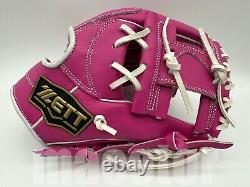 ZETT Special Pro Order 11.5 Infield Baseball Glove Pink White RHT Kenta Limited