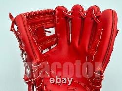 ZETT Special Pro Order 11.5 Infield Baseball Glove Red H-Web RHT Japan NPB