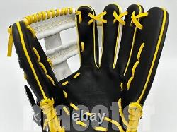 ZETT Special Pro Order 11.75 Infield Baseball Glove Black White RHT Cross New