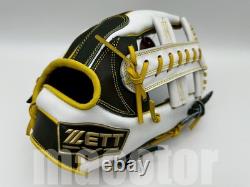 ZETT Special Pro Order 11.75 Infield Baseball Glove Black Yellow Cross RHT