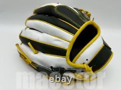 ZETT Special Pro Order 11.75 Infield Baseball Glove Black Yellow Cross RHT