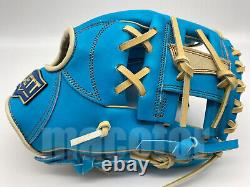 ZETT Special Pro Order 11.75 Infield Baseball Glove Macaron Blue RHT H-Web Rare