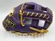 Zett Special Pro Order 11.75 Infield Baseball Glove Purple Gold Rht Cross 3b