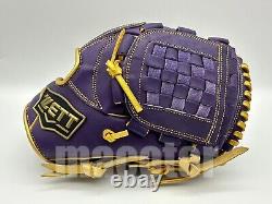 ZETT Special Pro Order 12 Infield Baseball Glove Purple Gold RHT GENDA Model