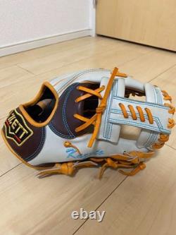 ZETT pro status 11.5 Infield Right White Brown BRGPRO Custom Order Glove