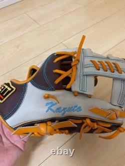 ZETT pro status 11.5 Infield Right White Brown BRGPRO Custom Order Glove