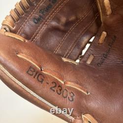 Zett BIG-2303 RHT Baseball Glove Pro Model One Piece Web Infield Made In Japan