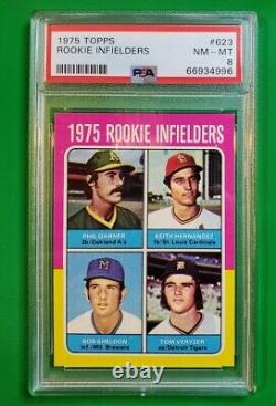 1975 Topps #623 Rookie Infielders Keith Hernandez Rookie Psa 8 Centered! Ny Mets