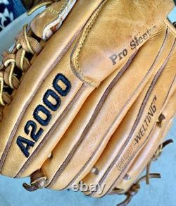 1995 Wilson A2000 Pro-1796 Taille 11.75 Cuir Rouge Tan Classique pour Lanceur/Infield