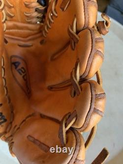 1995 Wilson A2000 Pro-1796 Taille 11.75 Cuir Rouge Tan Classique pour Lanceur/Infield
