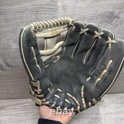Akadema AEG3 Série professionnelle Gant de baseball d'intérieur en cuir noir 11,5 po RHT