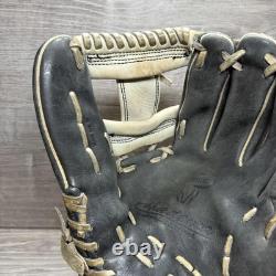 Akadema AEG3 Série professionnelle Gant de baseball d'intérieur en cuir noir 11,5 po RHT