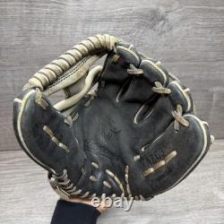 Akadema AEG3 Série professionnelle Gant de baseball d'intérieur en cuir noir 11,5 po RHT