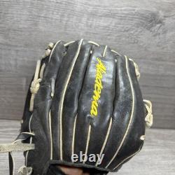 Akadema AEG3 Série professionnelle Gant de baseball d'intérieur en cuir noir 11,5 po RHT