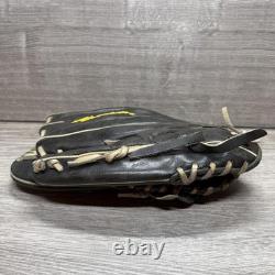 Akadema AEG3 Série professionnelle Gant de baseball d'intérieur en cuir noir 11,5 po RHT